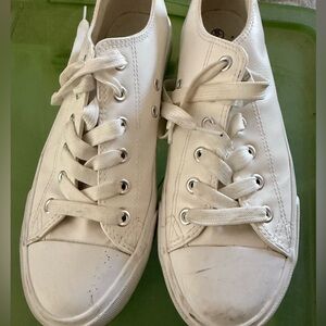 White Low-Top Sneakers